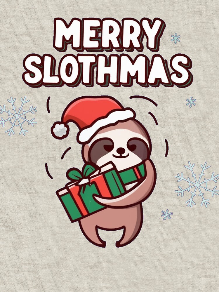 Cute Merry Christmas Merry Slothmas for Sloth Fanatics by Laugh-Lines