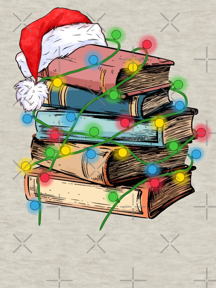 bookish christmas santa hat Xmas 2024 Men Woman kids by Taylor  ART
