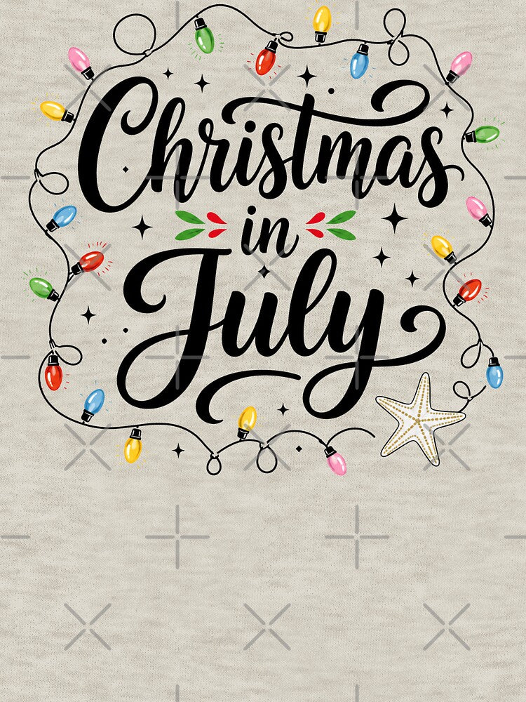 Christmas in July Lights Summer Xmas by Doodletext