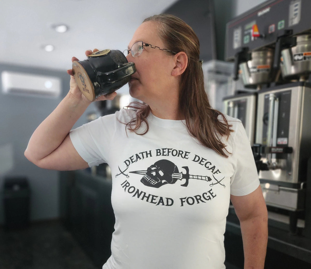 Coffee Tshirt, Death Before Decaf T-shirt