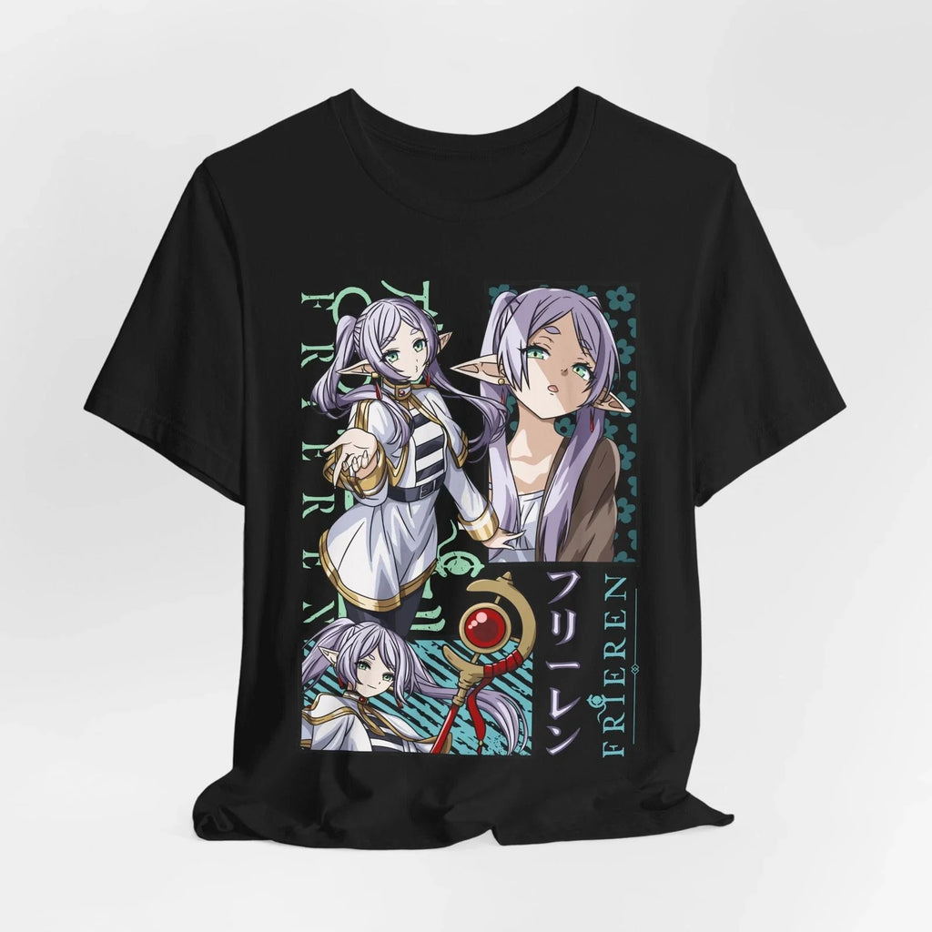 Custom Frieren inspired Anime Character Tee | Manga Portrait Collage Unisex