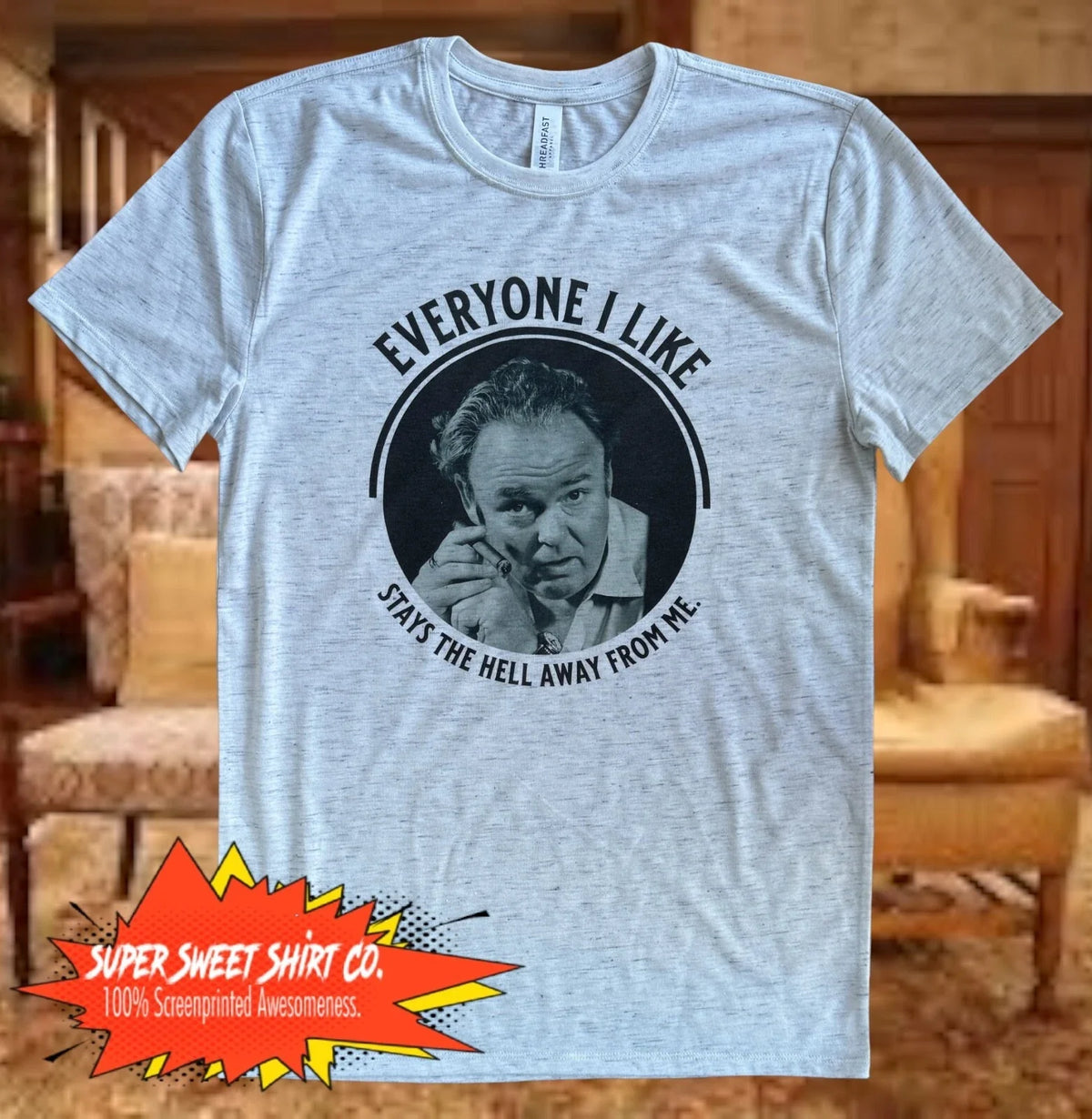 Archie Bunker – Retro-Style Classic TV Graphic Tee, Retro 70s Sitcom Fan Unisex