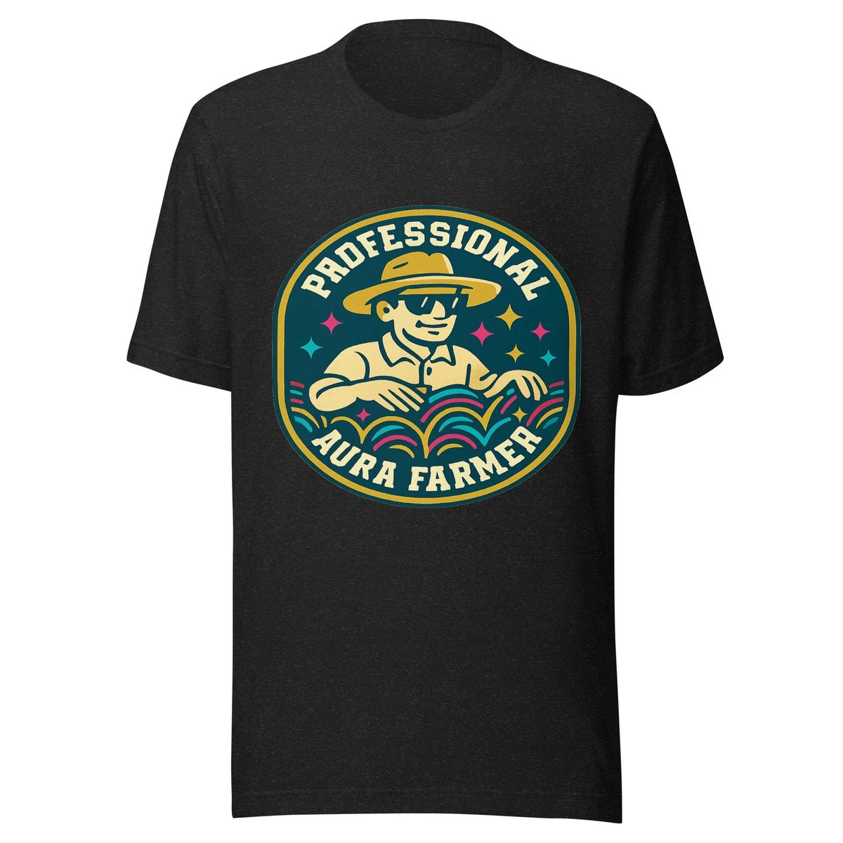 Professional Aura Farmer Funny Gen Z Meme Shirt Mens Unisex Graphic Tee TikTok Unisex
