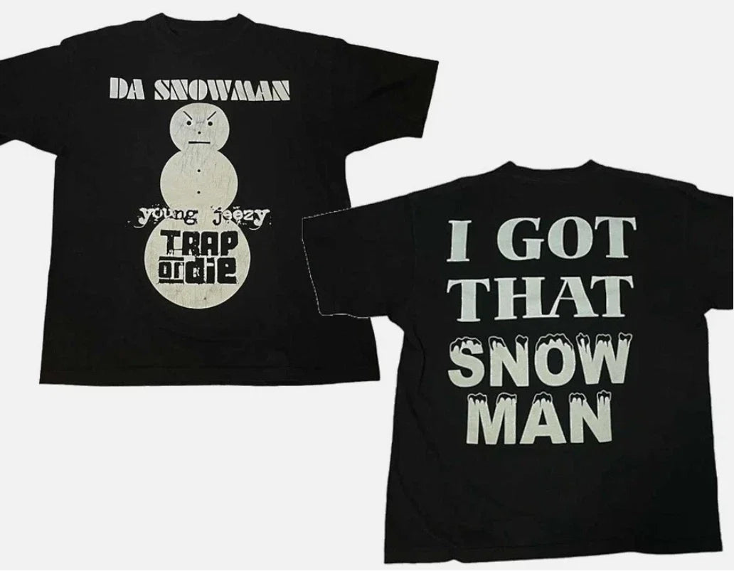 Christmas gift Young Jeezy Snowman Mens Short Sleeve Men S-5XL Unisex