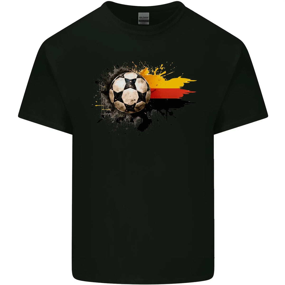 German Football Germany Soccer Ball Flag Mens Cotton Tee Top Unisex