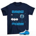 Rare Form Sneaker Shirt Navy to Match Foamposite Pro University Blue HF0794-400 Unisex