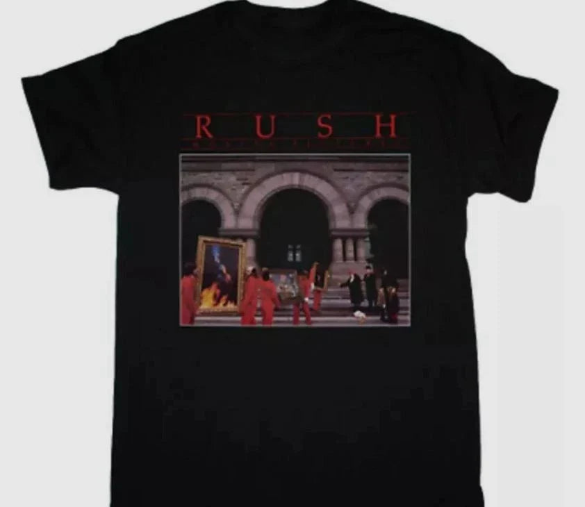 New Rush Moving Pictures Graphic Black Unique Gift Tee S-5XL Unisex