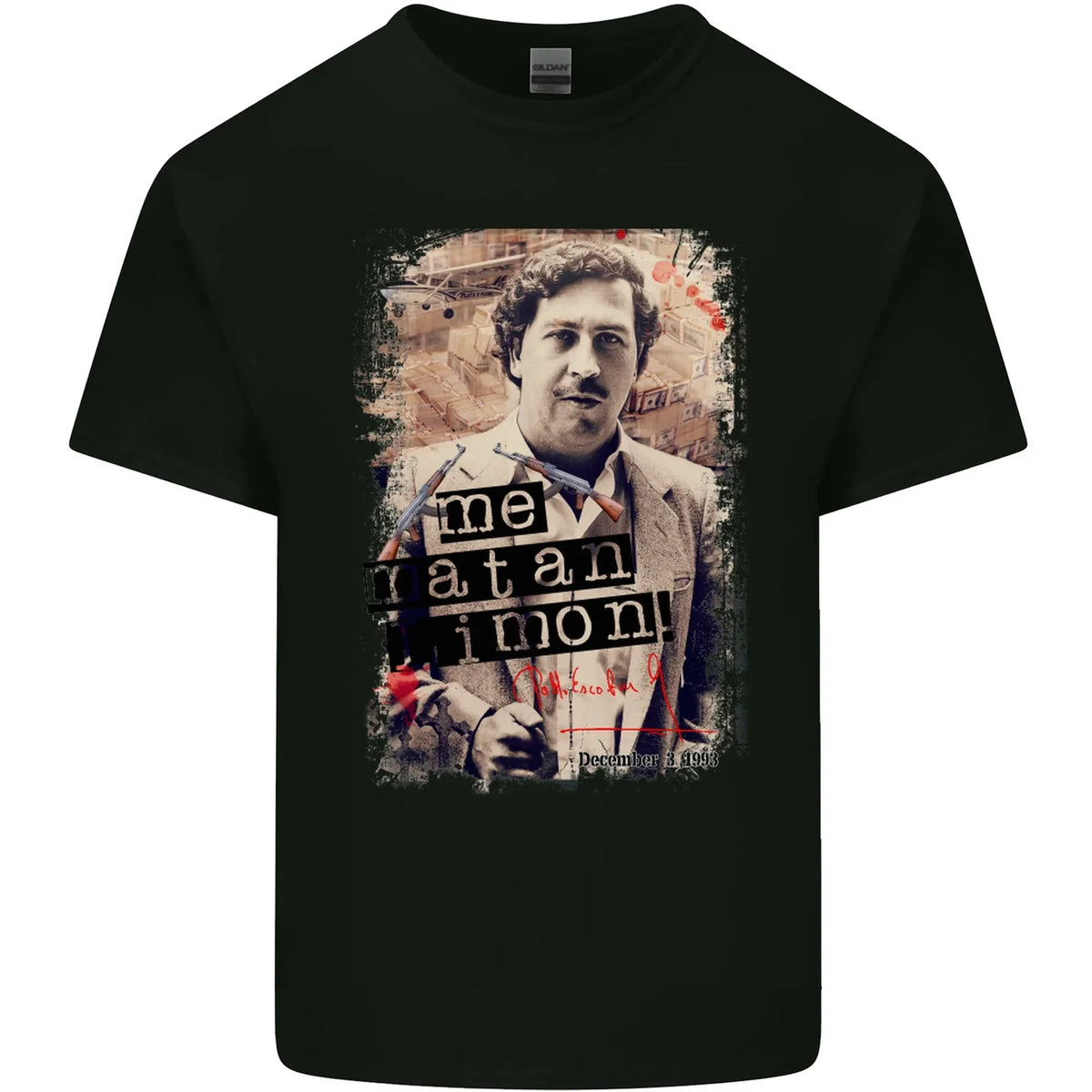 Pablo Escobar Me Matan Limon Mens Cotton Tee Top Unisex