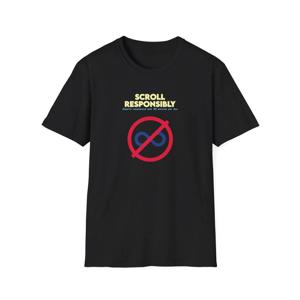 Funny Doomscrolling Shirt - Scroll Responsibly Social Media Humor Tee