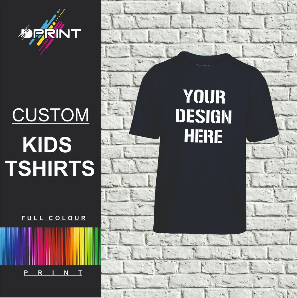 CUSTOM PRINTED T SHIRT SOFTSTYLE KIDS YOUTH WORK WEAR BUSINESS BRAND UNISEX Unisex