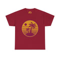 Retro Palm Tree Sunset | Vintage Beach Circle Design Unisex