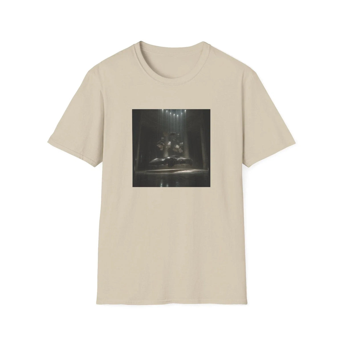 Candlelit Gothic Statue T Shirt | Dark Fantasy Art Graphic Tee | Unisex Unisex