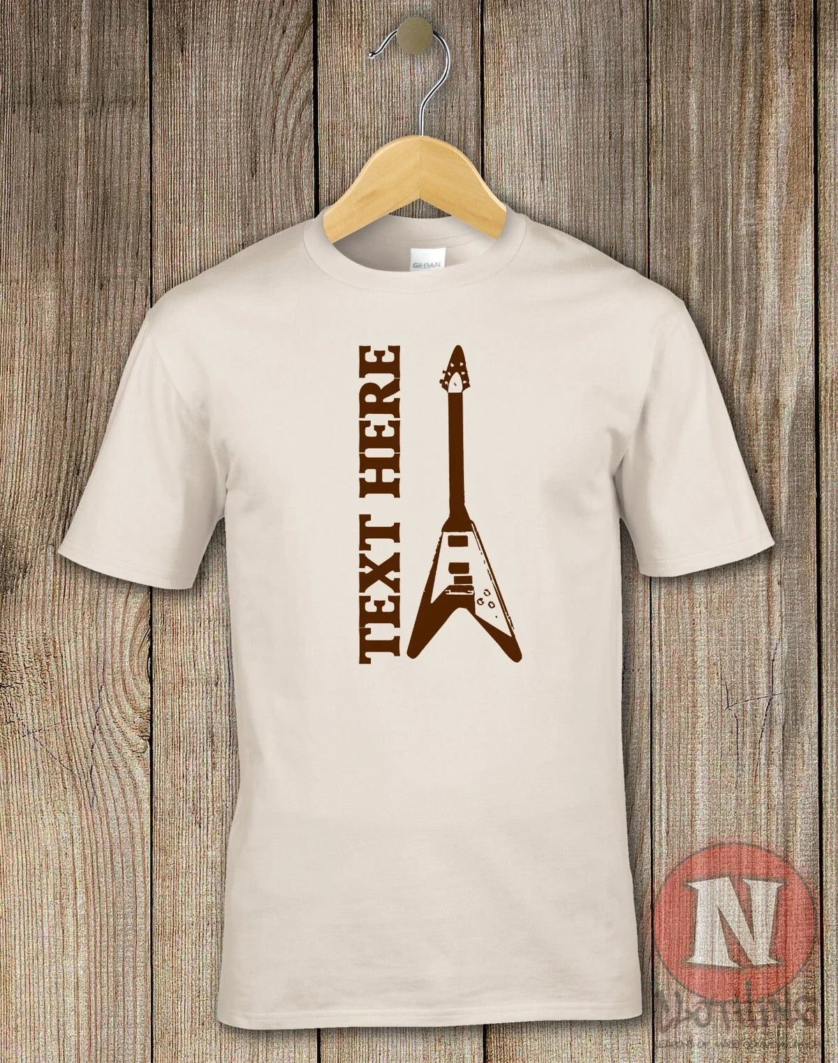 Flying V guitar concert gig band tour custom personalized tee Unisex