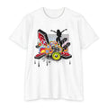Retro Dance Silhouette | Colorful Speakers, Geometric Vibes Unisex