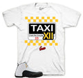 WHITE Shirts To Match Retro 12 Taxi Sneaker Tees For AJ12 - Service Shirt Unisex