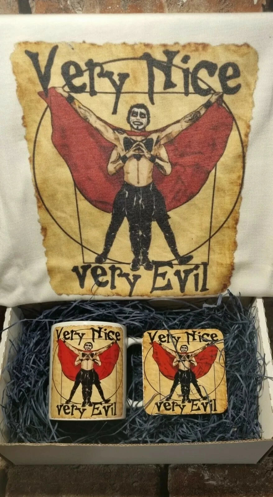 unofficial Danhausen Wrestling Gift box present T Shirt Mug Coaster xmas