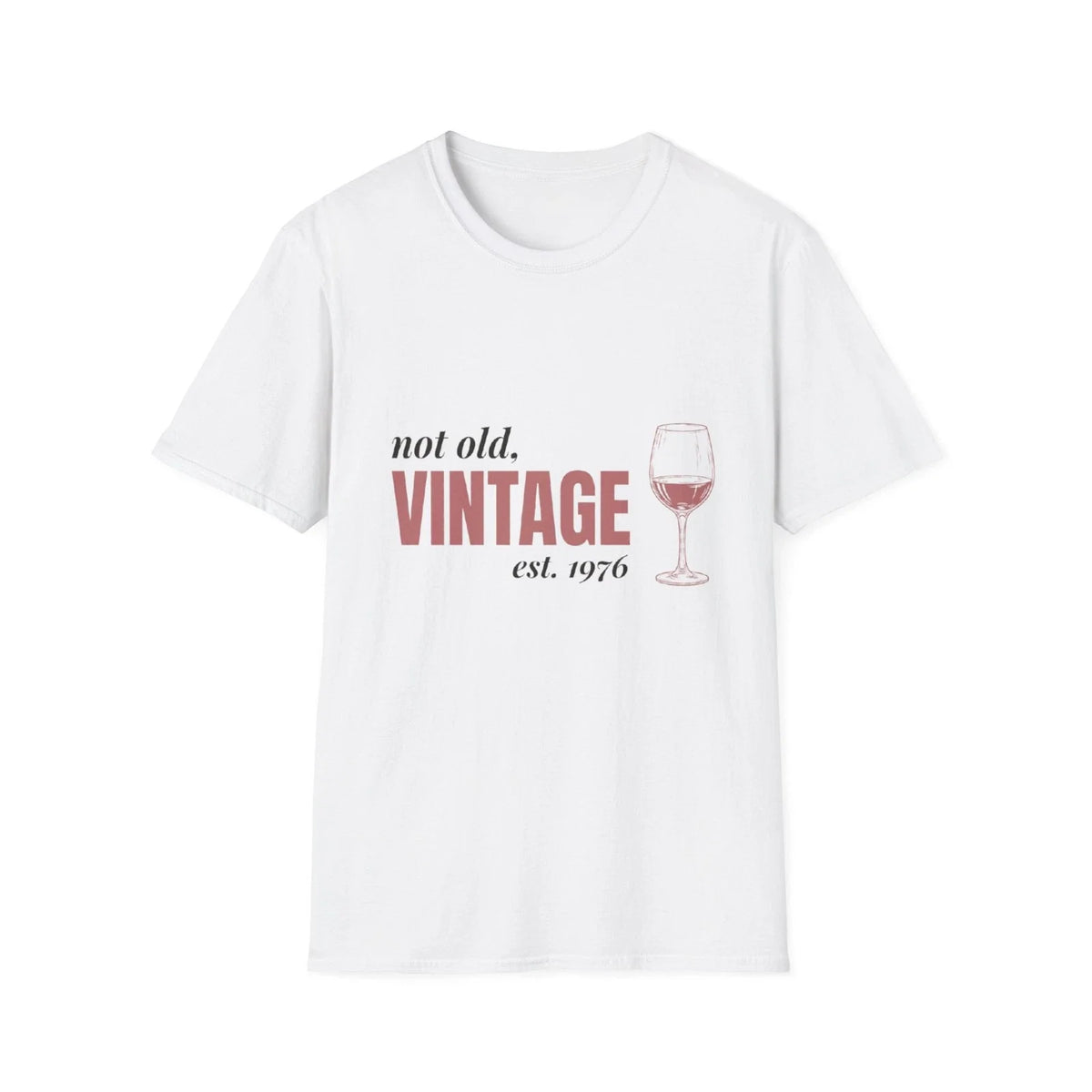 Not Old Vintage Est 1976 T Shirt Women Funny 50th Birthday Gift Graphic Tee Unisex