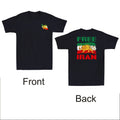 Iran Flag with Lion and Sun Emblem, FREE IRAN Front&Back Vintage Men's Unisex