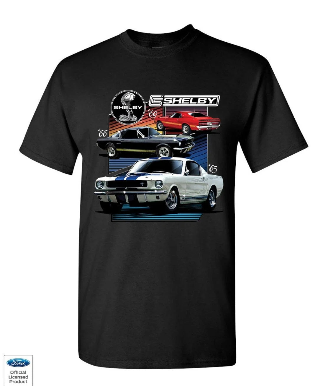 Ford Mustang 1969 Shelby GT350 GT500 American Mens Tee Shirt All Sizes Unisex
