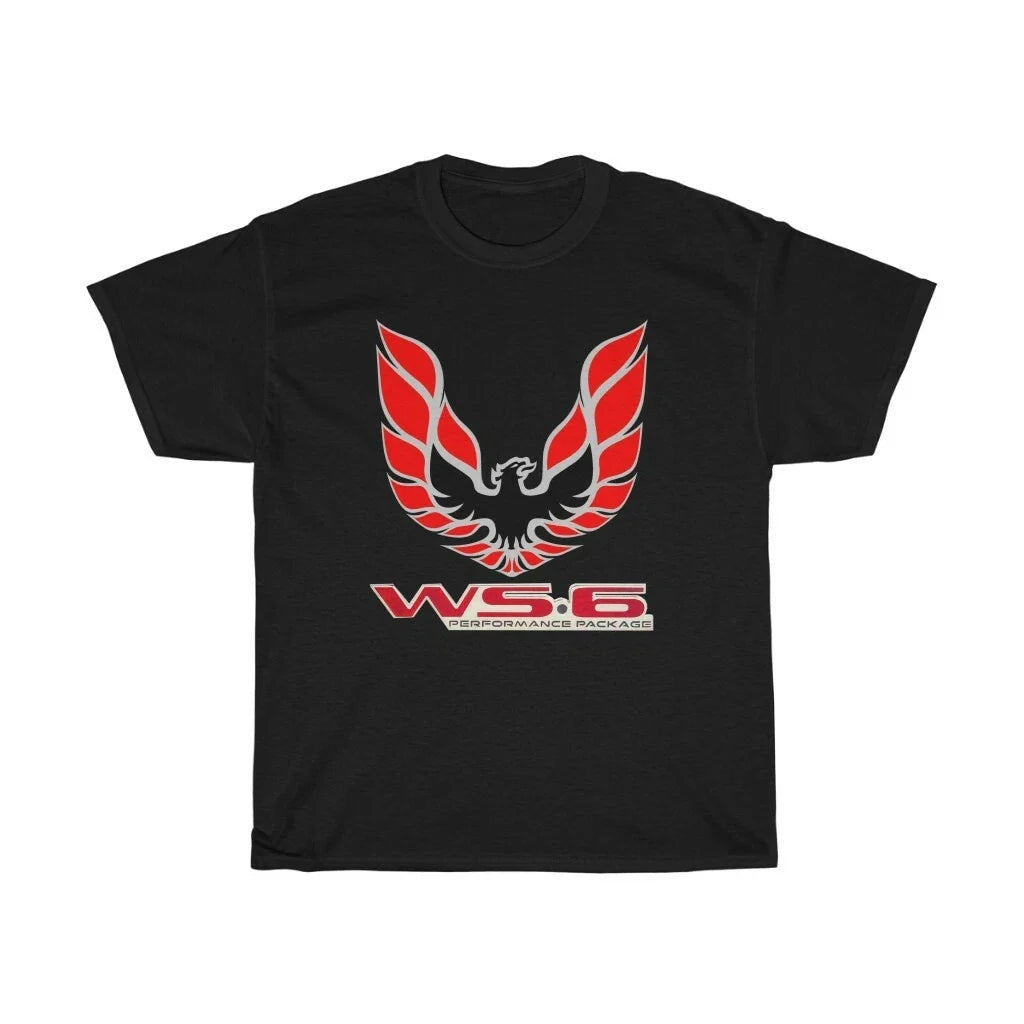 Heavy Cotton T Shirt WS 6 Firebird Bird Trans Am Car Gift,hot Rod, Smokey Unisex