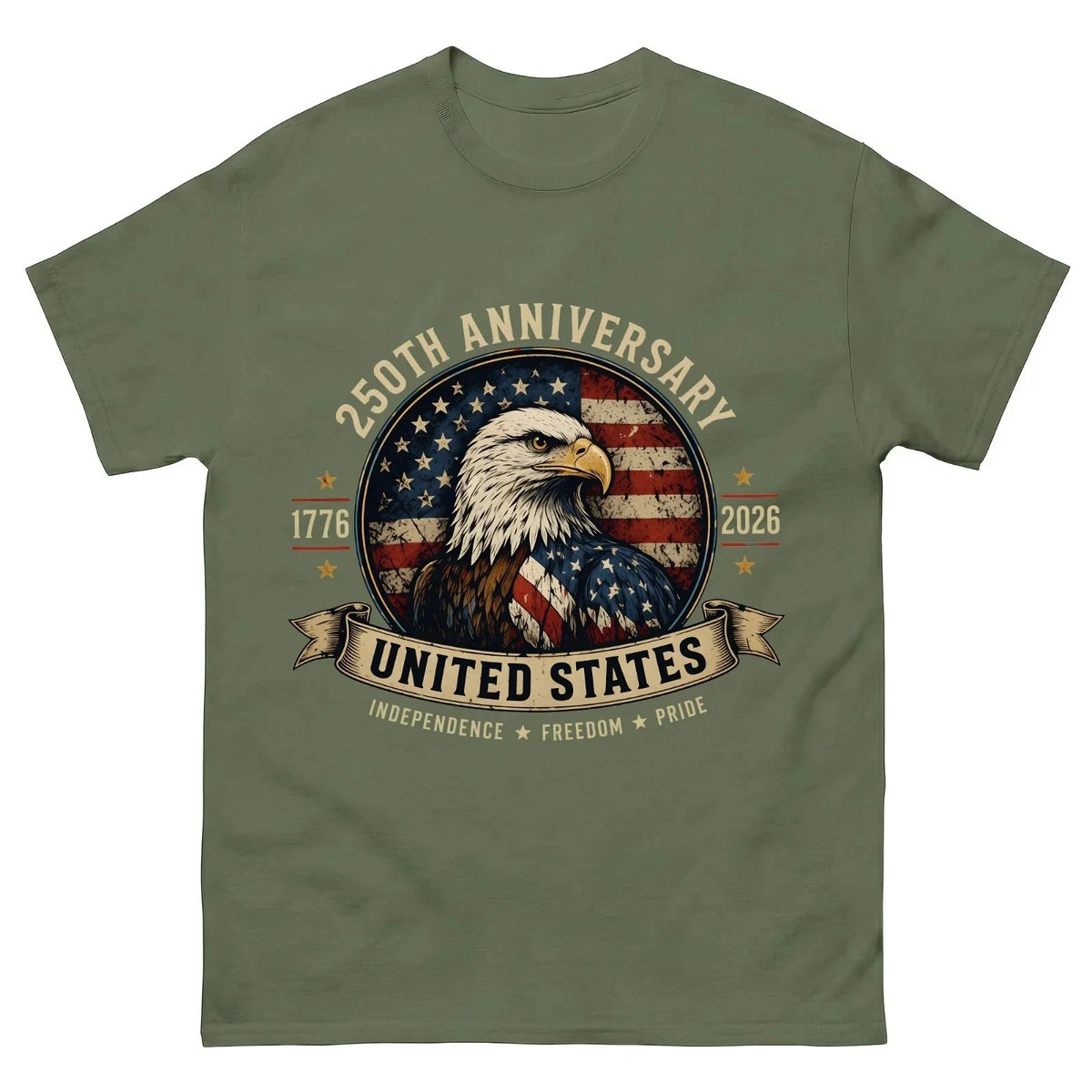 250th-Anniversary-United-States-Shirt,Patriotic-Eagle,America-1776 Unisex