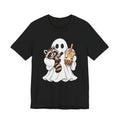 Halloween Ghost Shirt, Funny Ghost Carrying Cute Smiling Raccoon Shirt