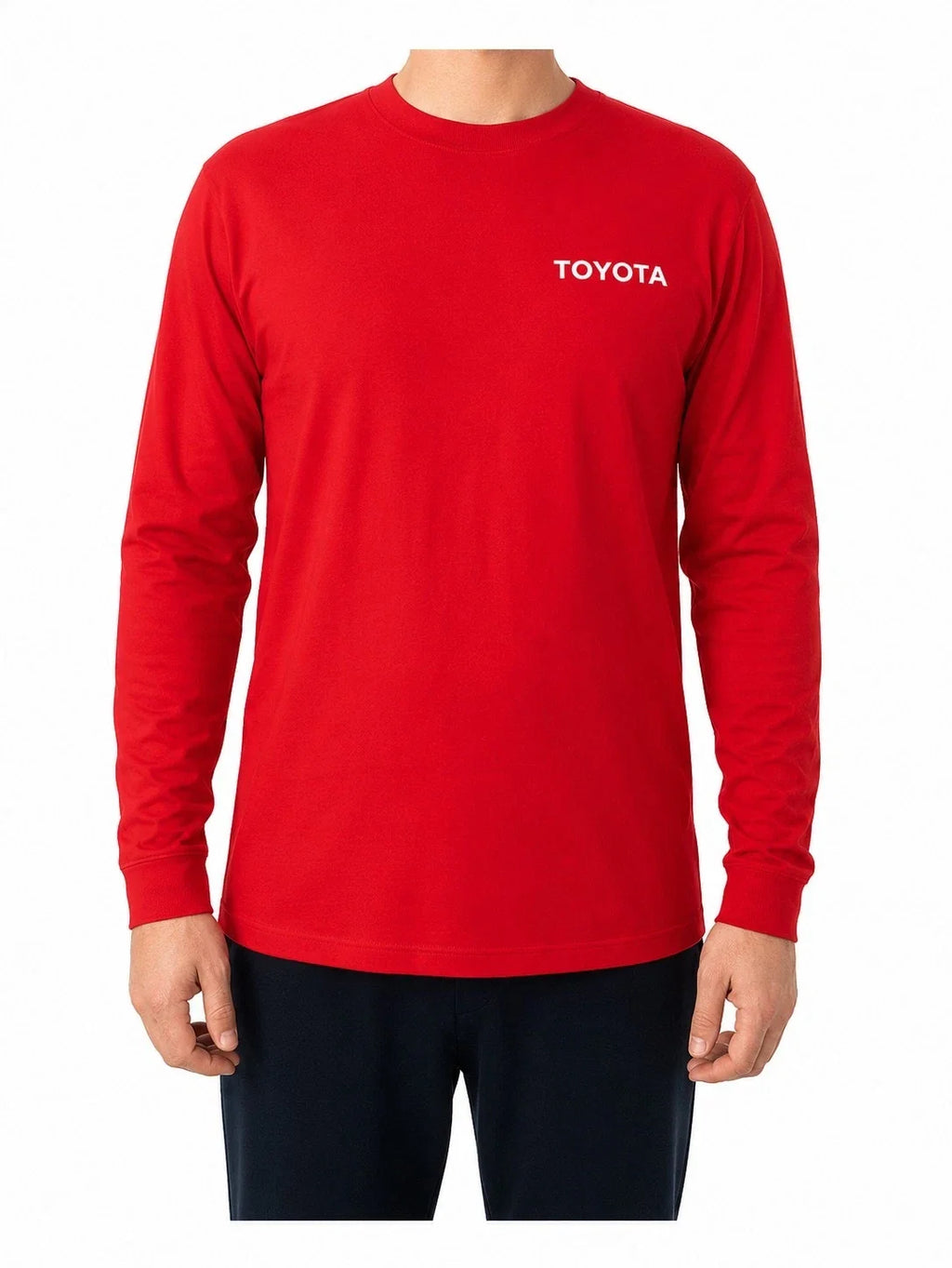 Toyota Long Sleeve 2XL Red Employee Workwear Casual JDM Style Unisex