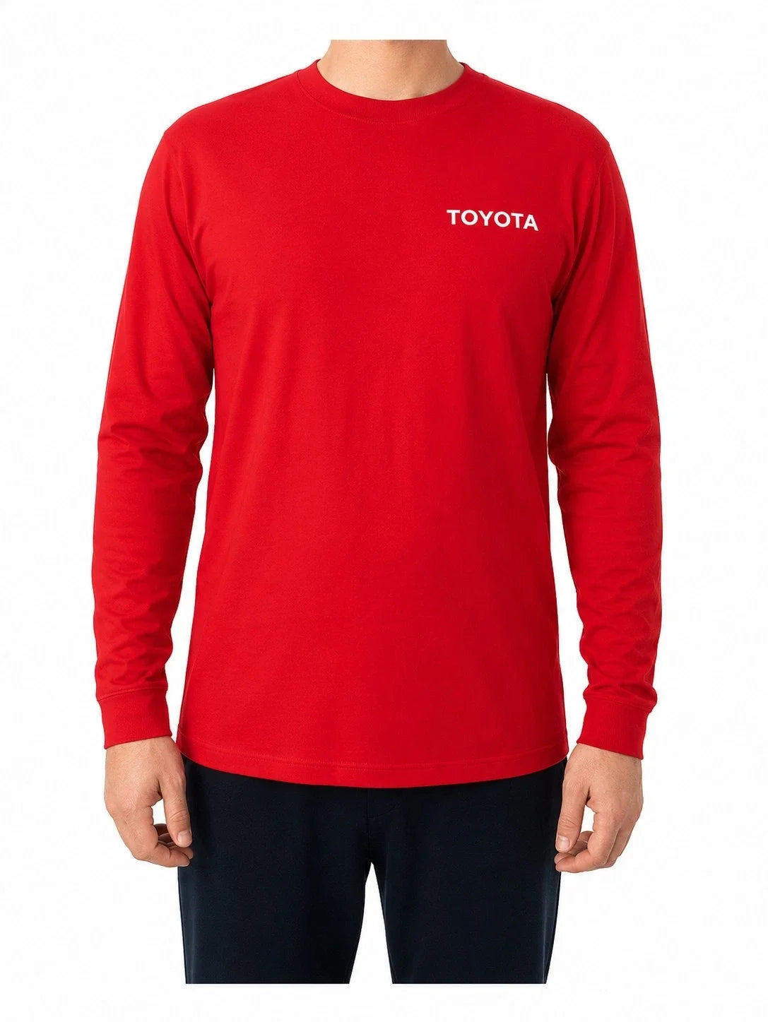 Toyota Long Sleeve 2XL Red Employee Workwear Casual JDM Style Unisex