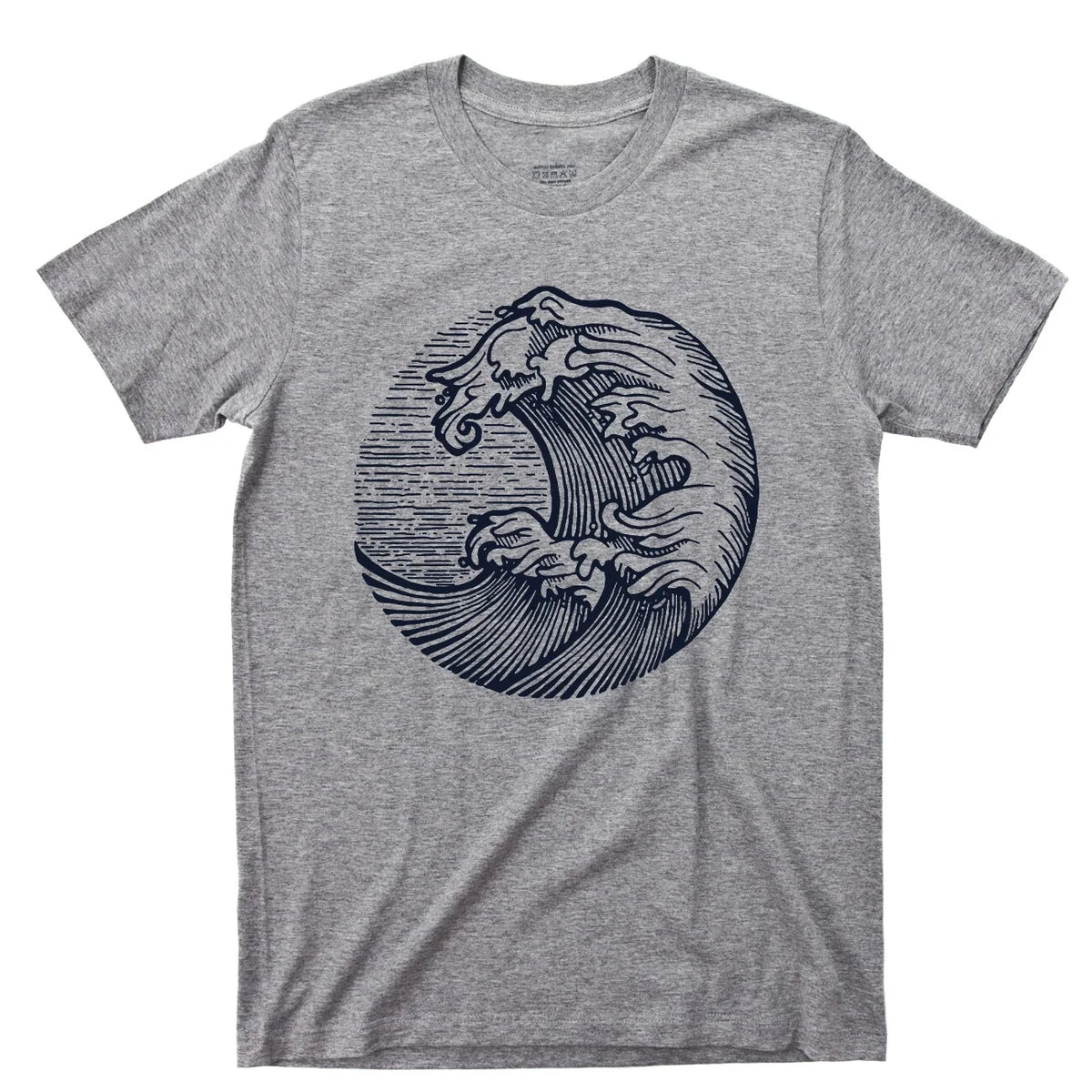 Big Wave T Shirt Fishing Boating Shark Jaws Marine Wildlife Dolphin Mermaid Tee Unisex