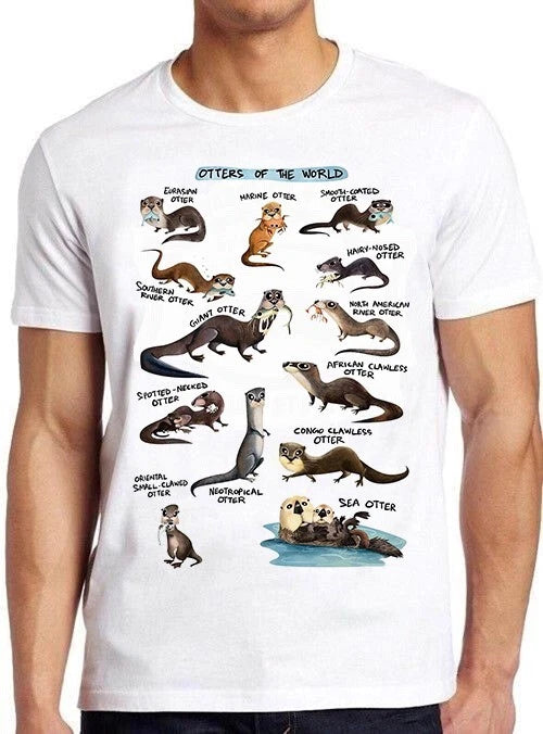 Otters of the World Design Animal Gamer Funny Joke Meme Gift Tee T Shirt M995