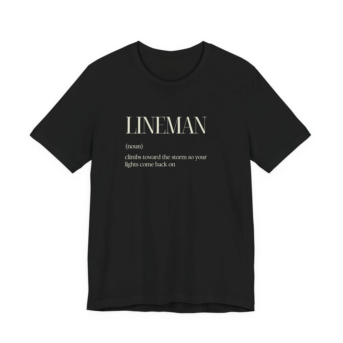 Lineman Definition Funny Power Utility Gift T-Shirt