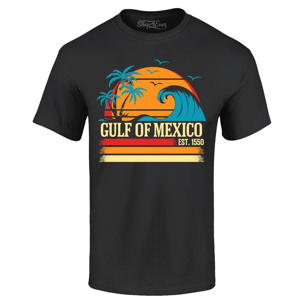 Gulf of Mexico Est. 1550 Retro Beach Vintage Shirt Unisex