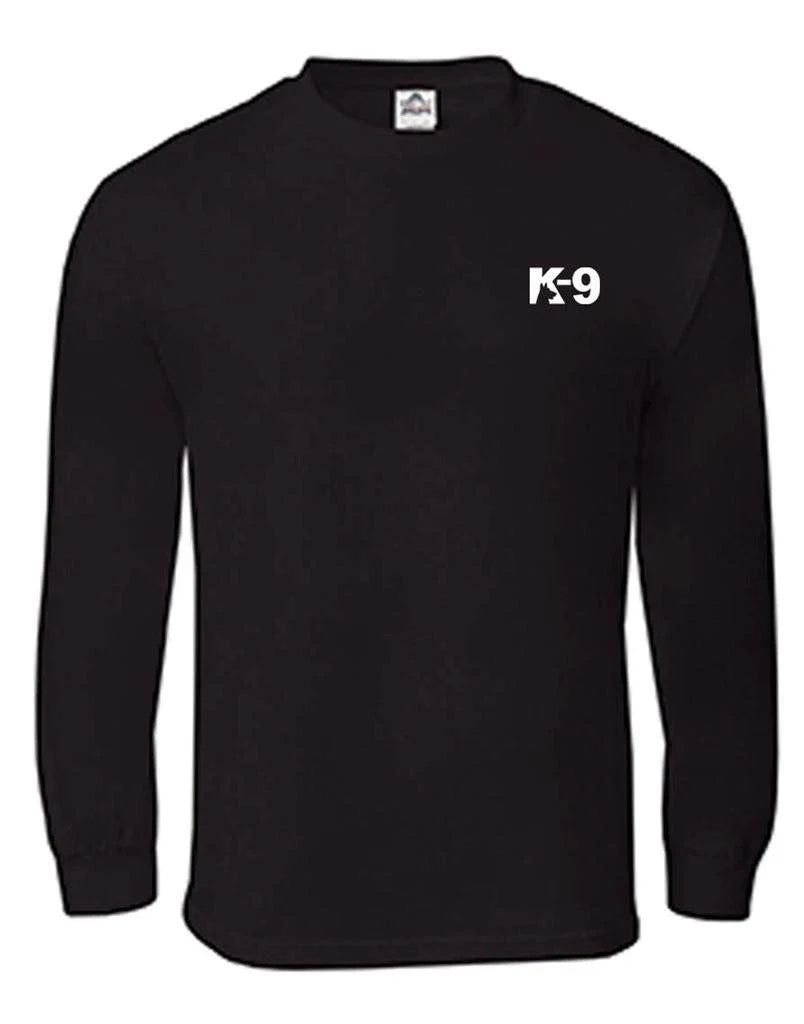 New Mens Printed "K-9" Police SWAT TEAM Funny Custom Black Blue White Unisex