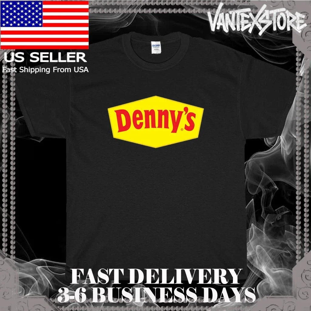 NEW SHIRT DENNY'S RESTAURANT LOGO MEN'S FUNNY AMERICAN USA SIZE S-5XL Unisex