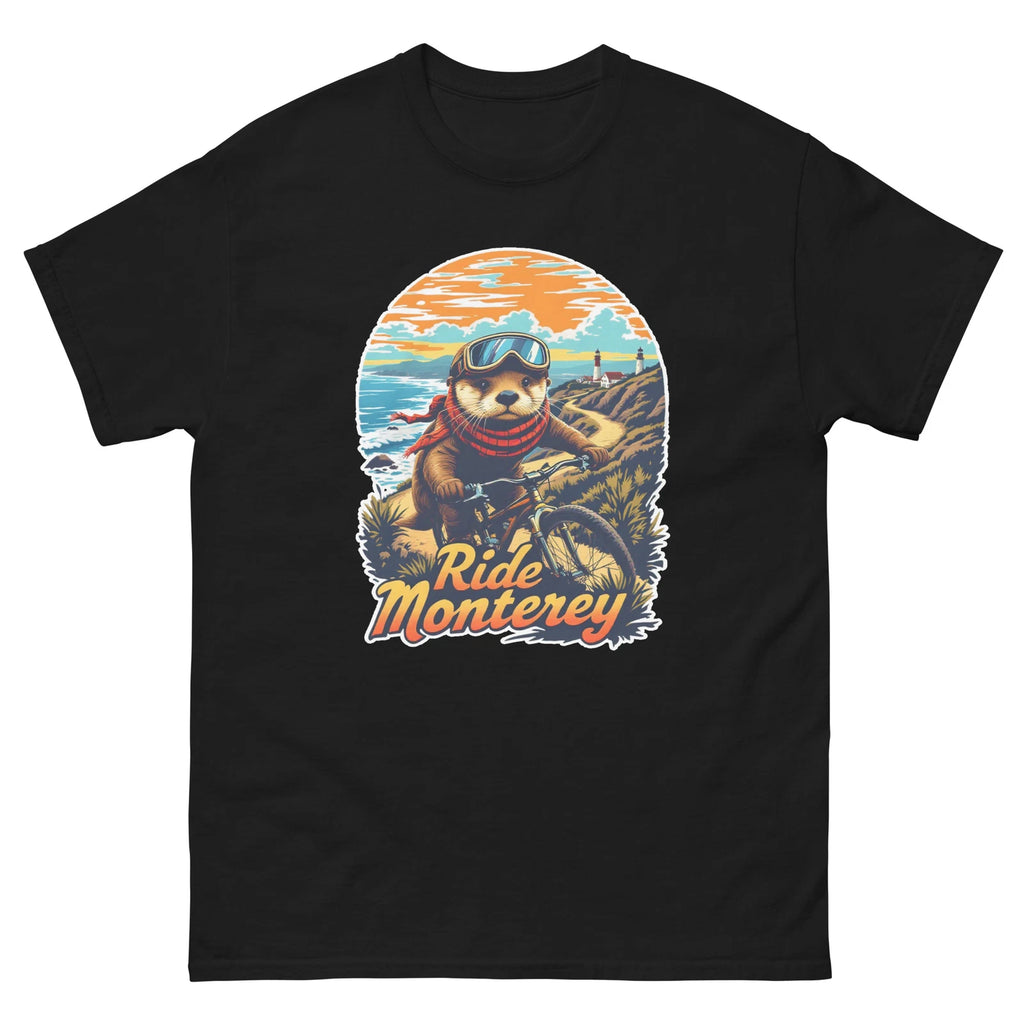 Ride Monterey Sea Otter Fun USA Bike Cycling Animal T-Shirt