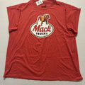 Mack Truck Bulldog Graphic , Red, Mens Size 3XL Unisex