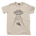 Aliens Love Pizza Lover T Shirt Spaceship Area 51 Roswell Mars Martian Drone Tee Unisex
