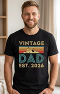 Vintage Dad Est 2026 , First Fathers Day Gift, New Dad , Gift Husband, Unisex