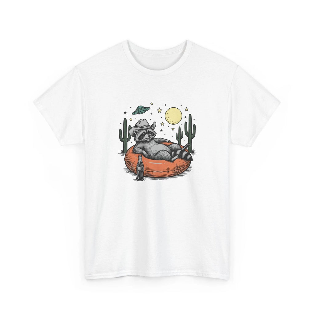 Raccoon Cowboy Shirt Cowgirl Rodeo Gift Women Sketch Tee Trash Panda T-Shirt