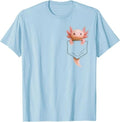 Cute Axolotl Pocket Funny Gifts for Men Women Teen Kid Unisex
