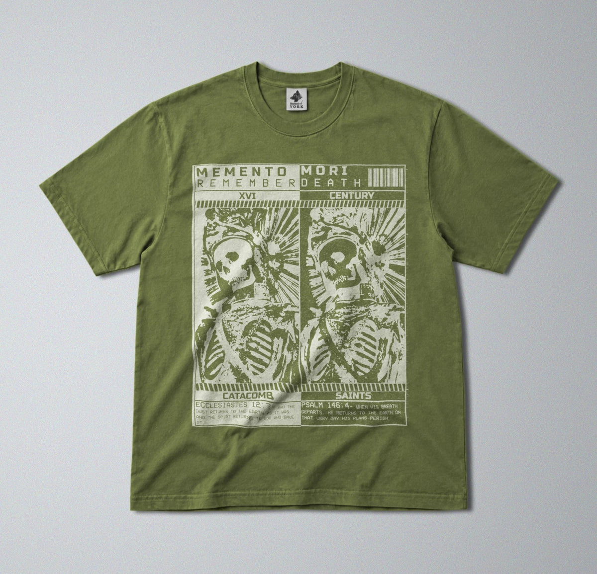100% Cotton Tee - Regular Fit - Unisex - Memento Mori - Religious Proverbs Unisex