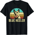 Vintage Blue Heeler Shirt Dog Sunset Gift Unisex Unisex