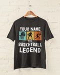 Personalised Basketball Legend T‑Shirt Add Name Unisex S–6XL Unisex