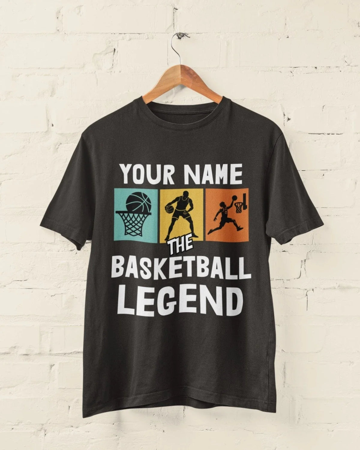 Personalised Basketball Legend T‑Shirt Add Name Unisex S–6XL Unisex