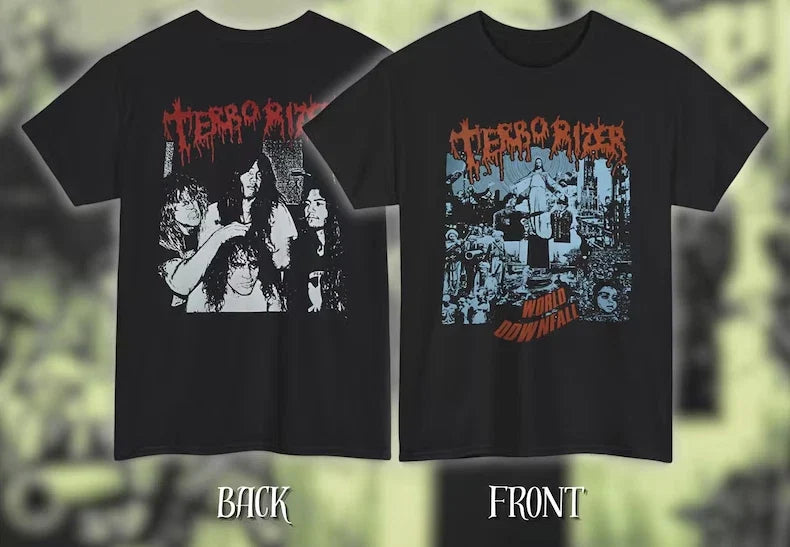 TERRORIZER – World Downfall Album Art – Premium Heavy Cotton Unisex Tee Unisex
