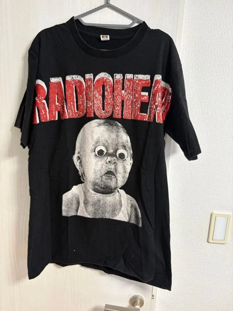 RADIOHEAD Vintage All Over Print Shirt AOP Band T Shirt Rare Giant Tag 90s XL Unisex