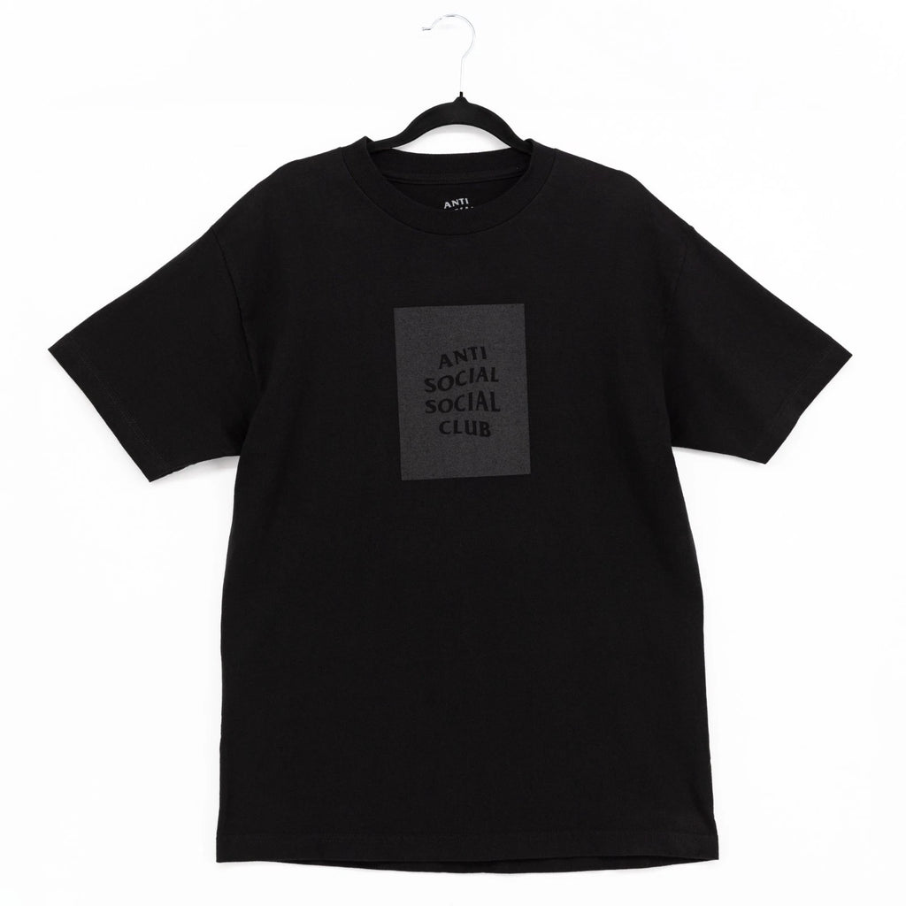 Anti Social Social Club Box Logo T-Shirt Size M Black Made in USA