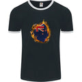 The Flag of New Zealand Fire Effect Kiwi Mens Ringer FotL Unisex