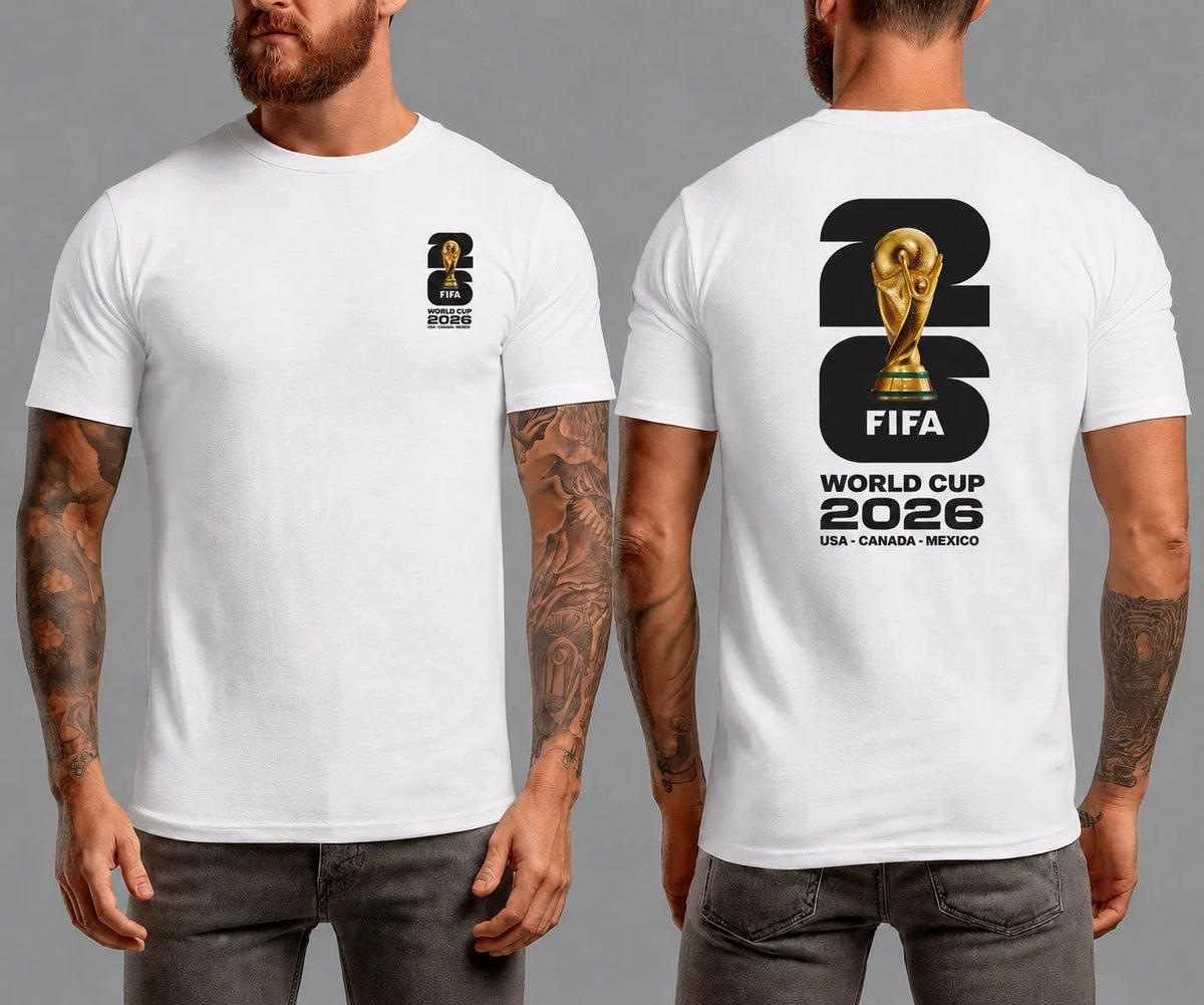 World Cup 2026 Football Soccer USA Worldcup Logo Tee Gildan Softstyle Unisex