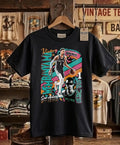 San Antonio Basketball Wemby Retro Graphic Tee - Vintage Black Streetwear Shirt Unisex